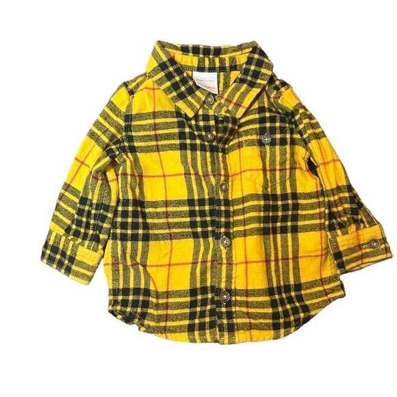 Hannah Andersson baby button down shirts lot of 2 6-12 months - Picture 2 of 12